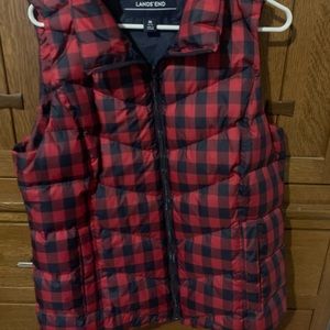 Womens Lands End puffer vest size M